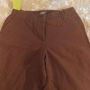 J Jill brown soft wide leg pants